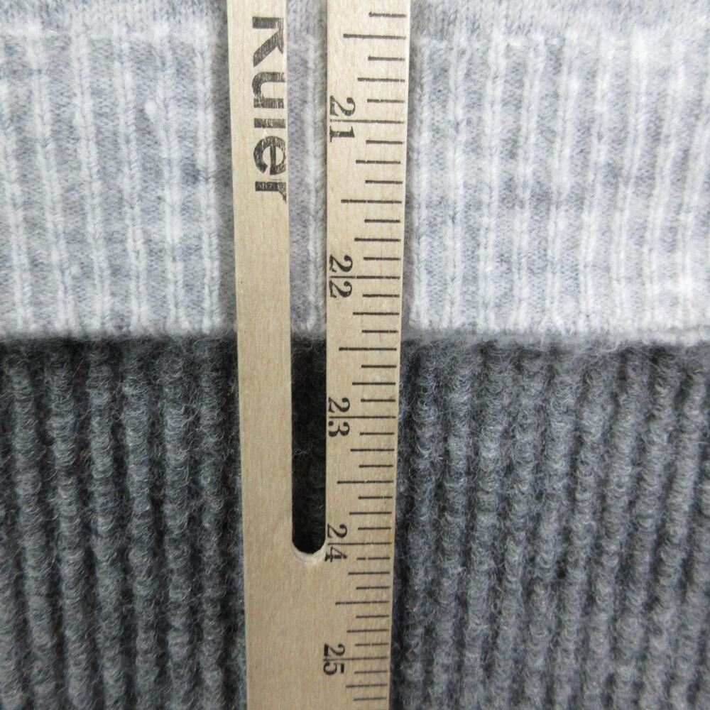 Nuuds Sweater Womens XS Gray Pullover Tight-Knit Stretch Relaxed Fit Crewneck - Picture 4 of 10